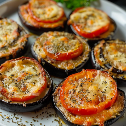 Tartelettes d’aubergines au fromage Depuis recettemoderne.com