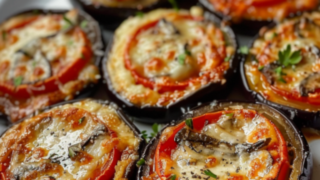 Tartelettes d’aubergines au fromage Depuis recettemoderne.com