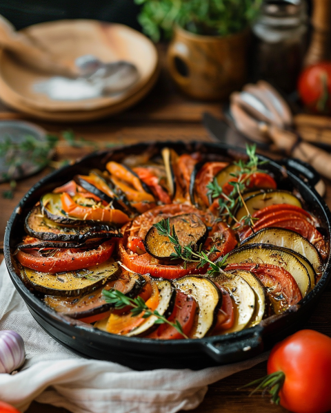Ratatouille Provençale au Four Depuis recettemoderne.com