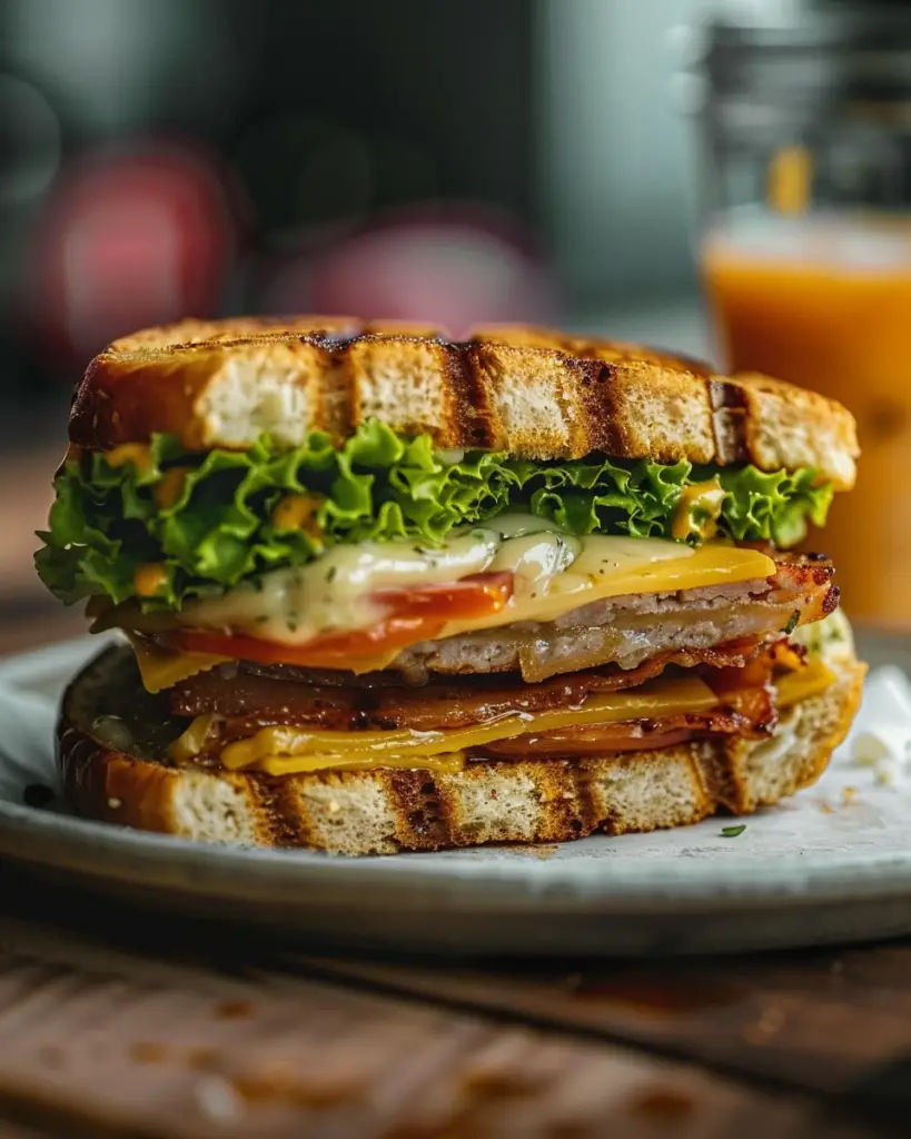 Panini Burger au Cheddar depuis recettemoderne.com