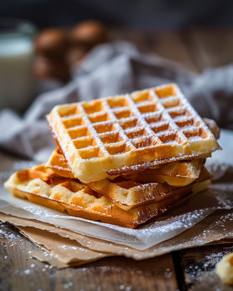 Gaufres sans œuf et sans lait Depuis recettemoderne.com