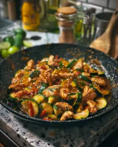 Sauté Poulet Courgette Sauce Soja Depuis recettemoderne.com