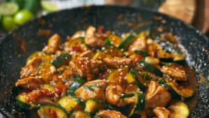 Sauté Poulet Courgette Sauce Soja Depuis recettemoderne.com