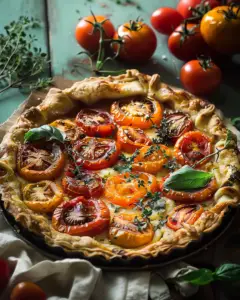 Tarte à la Tomate à l’Ancienne Depuis recettemoderne.com