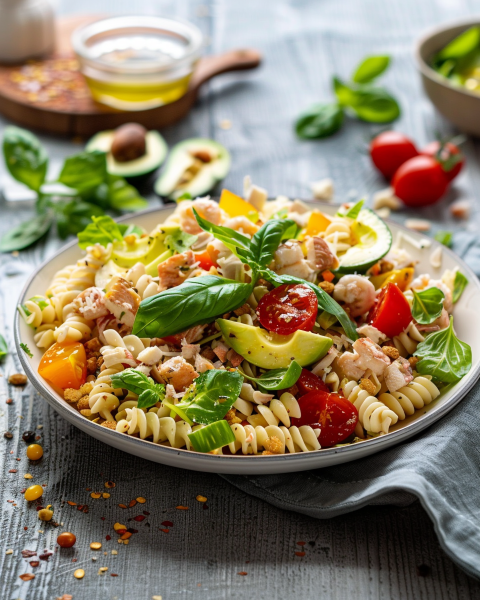 Salade de Pâtes au Thon Depuis recettemoderne.com