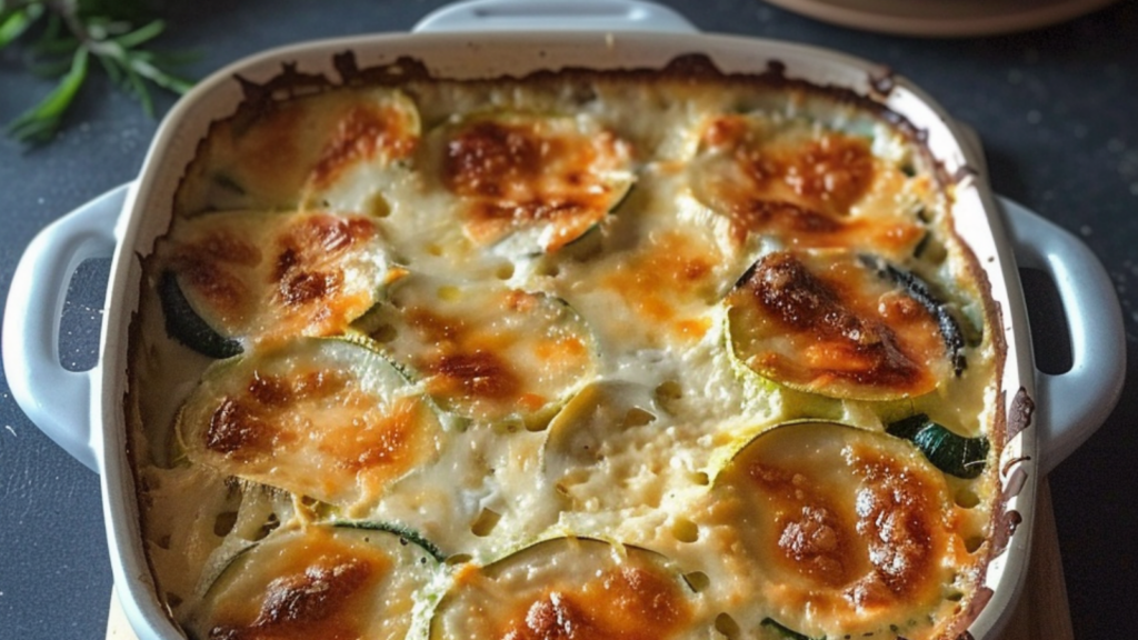 Gratin de courgettes au chèvre Depuis recettemoderne.com