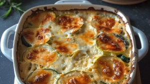 Gratin de courgettes au chèvre Depuis recettemoderne.com