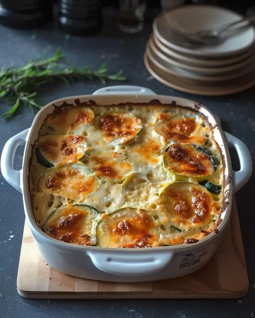 Gratin de courgettes au chèvre Depuis recettemoderne.com