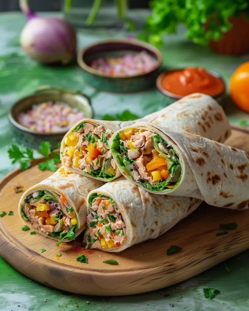 Wraps au Thon et Concombre Depuis recettemoderne.com