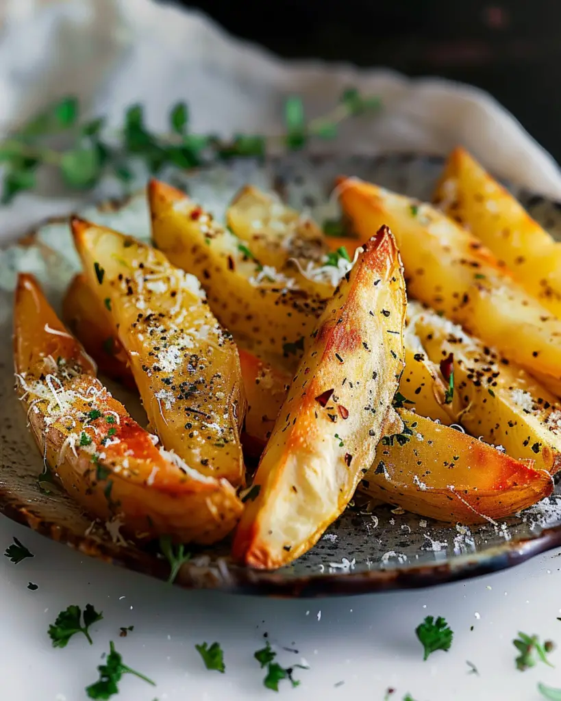 Pommes de Terre Cuites à l'Ail et au Parmesan Depuis recettemoderne.com