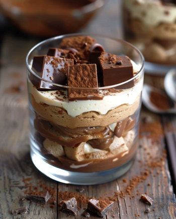 Tiramisu Kinder Bueno en verrines Depuis recettemoderne.com