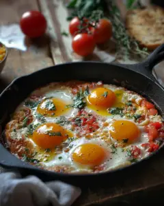 œufs à l’espagnole depuis recettemoderne.com