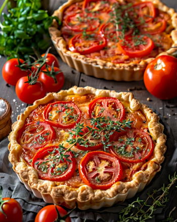 Tarte tomate moutarde Depuis recettemoderne.com