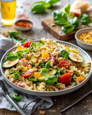 Salade de Pâtes au Thon Depuis recettemoderne.com