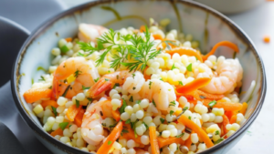 Salade de Pâtes Perles au Surimi depuis recettemoderne.com