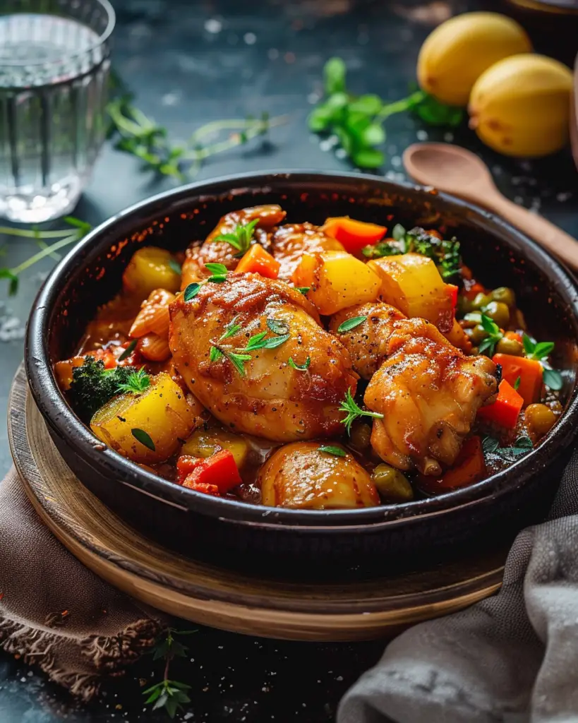 Mijoté de Poulet aux Légumes depuis recettemoderne.com