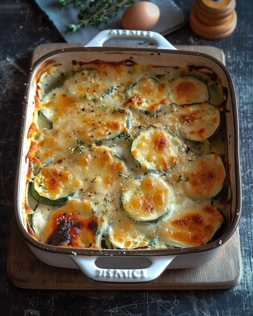 Gratin de courgettes au chèvre depuis recettemoderne.com