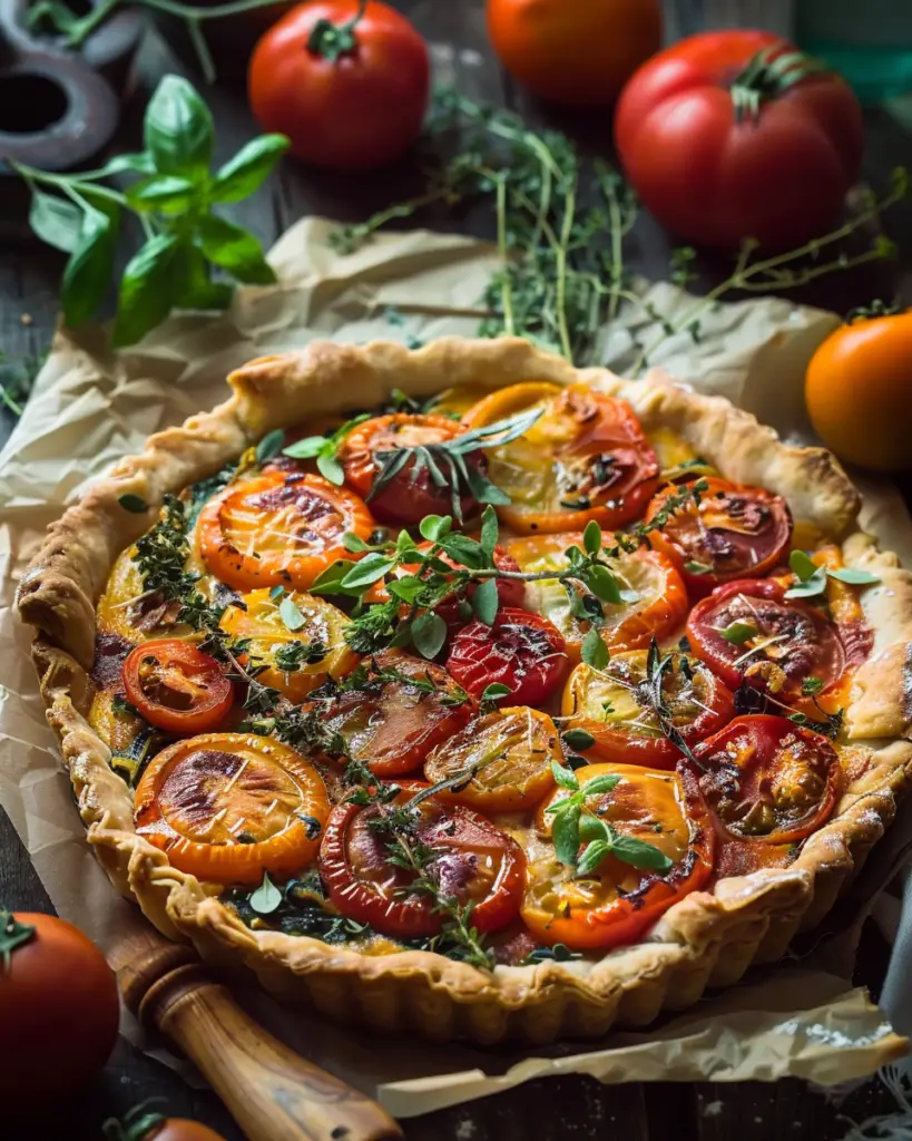 Tarte à la Tomate à l’Ancienne Depuis recettemoderne.com