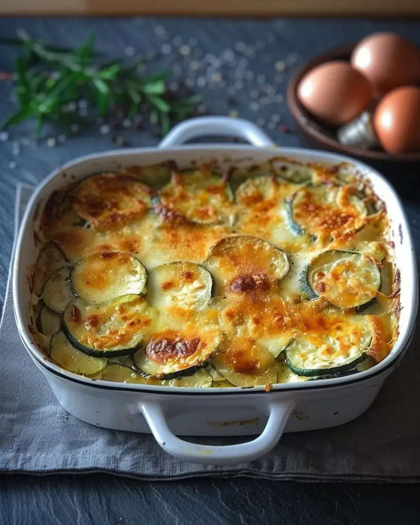 Gratin de courgettes au chèvre Depuis recettemoderne.com