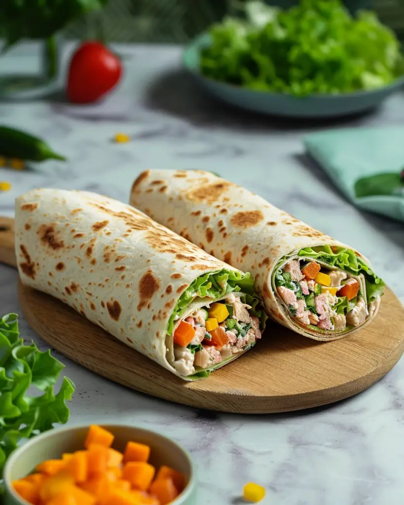 Wraps au Thon et Concombre Depuis recettemoderne.com