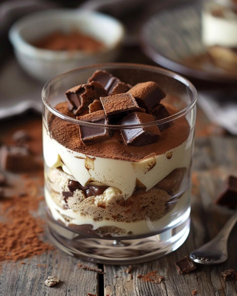 Tiramisu Kinder Bueno en verrines Depuis recettemoderne.com