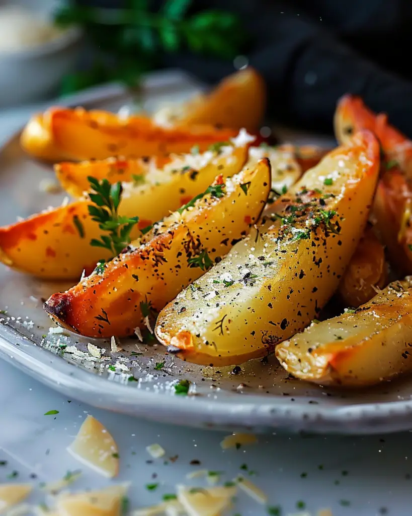 Pommes de Terre Cuites à l'Ail et au Parmesan Depuis recettemoderne.com