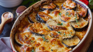 Gratin d’aubergines au four depuis recettemoderne.com