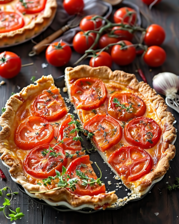 Tarte tomate moutarde Depuis recettemoderne.com