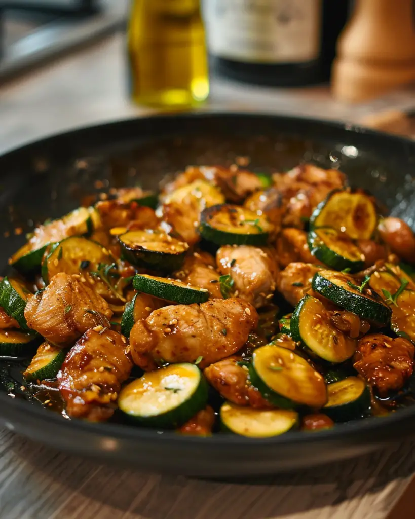 Sauté Poulet Courgette Sauce Soja Depuis recettemoderne.com