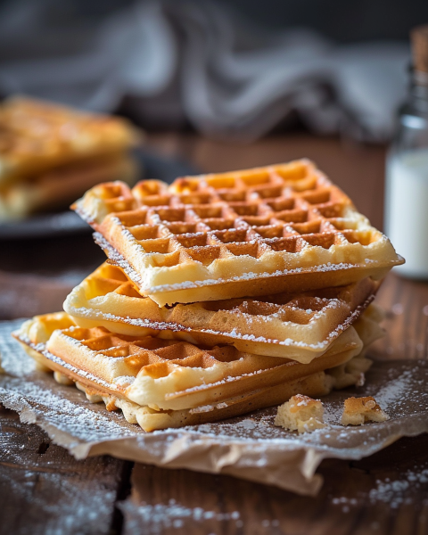 Gaufres sans œuf et sans lait Depuis recettemoderne.com