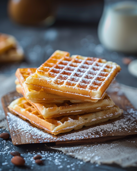 Gaufres sans œuf et sans lait Depuis recettemoderne.com