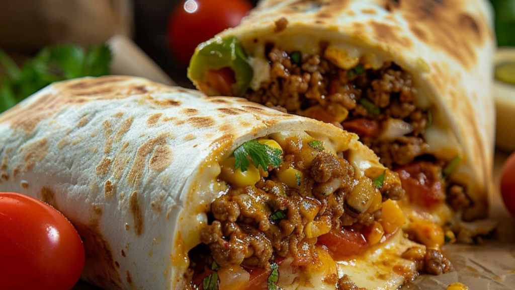 Burritos au bœuf et fromage depuis recettemoderne.com