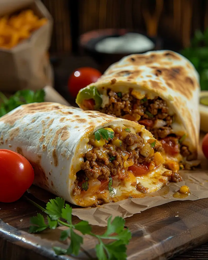 Burritos au bœuf et fromage depuis recettemoderne.com