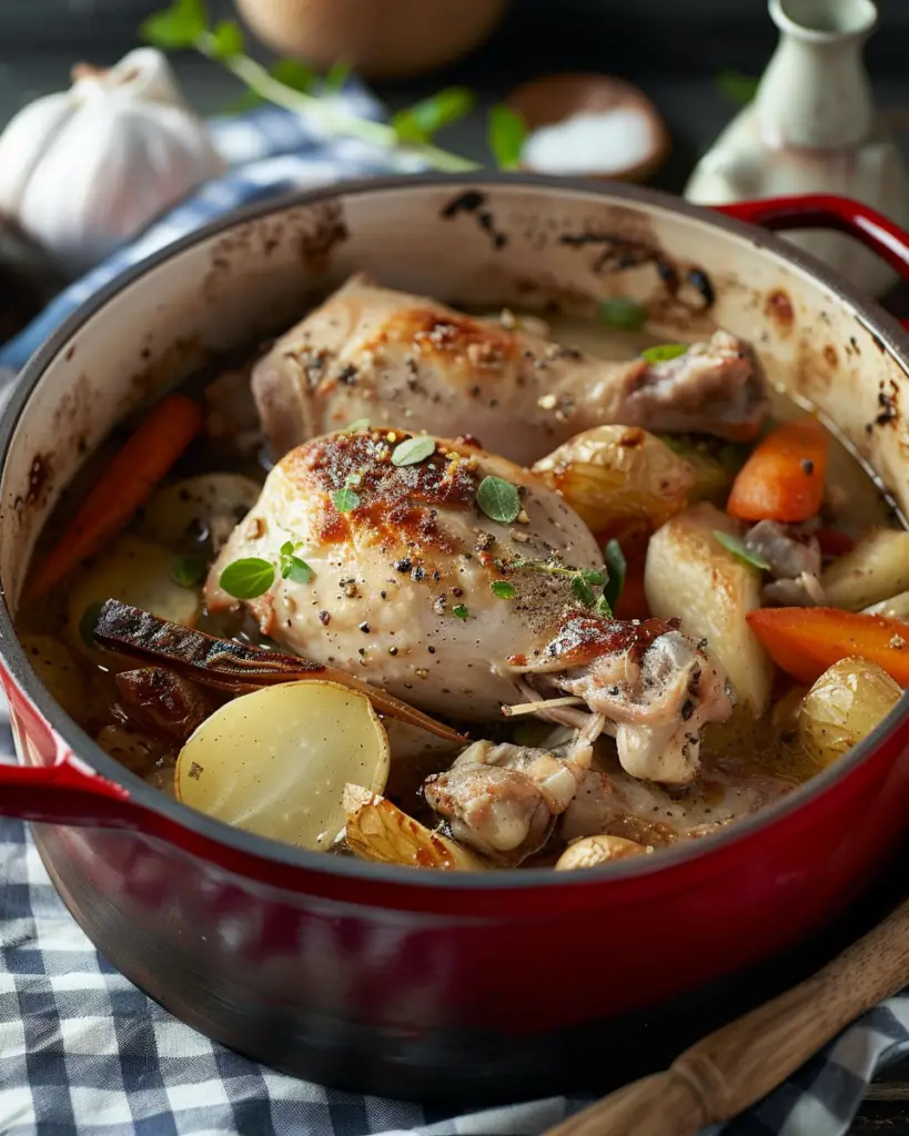 Poule au Pot à l'Ancienne depuis recettemoderne.com