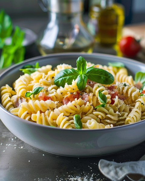 Fusilli à la Romaine Depuis recettemoderne.com