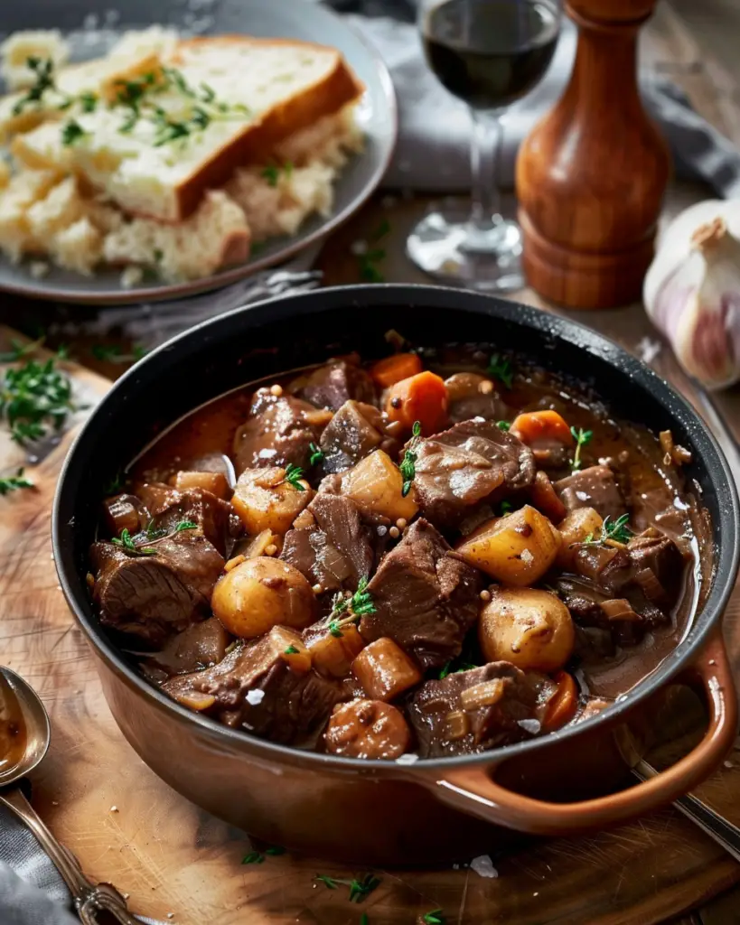 Bœuf Bourguignon Depuis recettemoderne.com