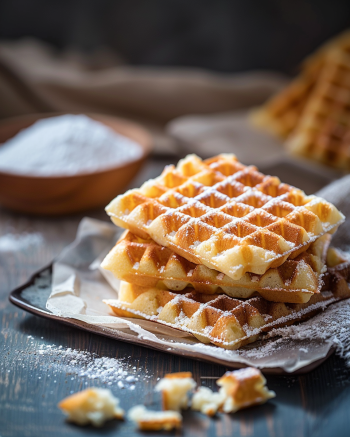 Gaufres sans œuf et sans lait Depuis recettemoderne.com