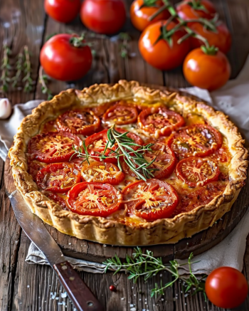 Tarte tomate moutarde Depuis recettemoderne.com