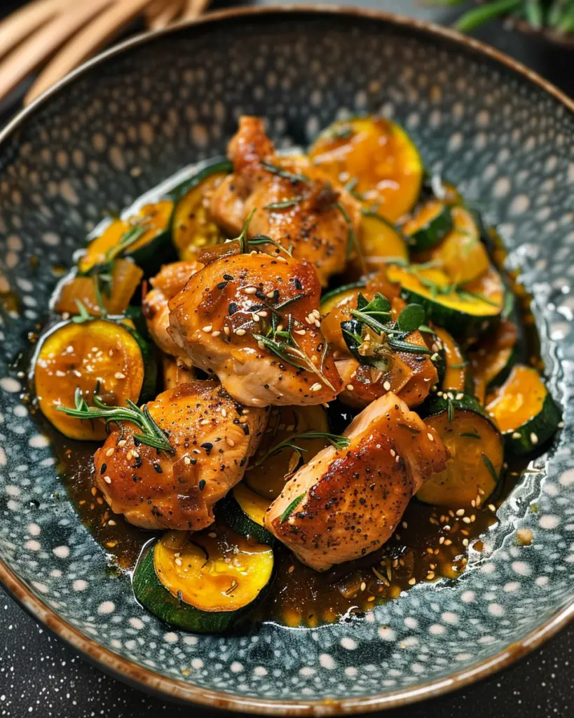 Sauté Poulet Courgette Sauce Soja Depuis recettemoderne.com