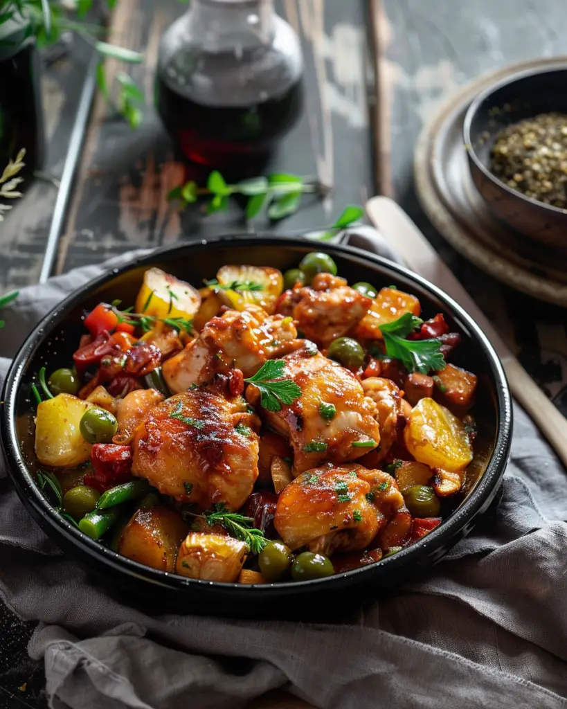 Mijoté de Poulet aux Légumes epuis recettemoderne.com