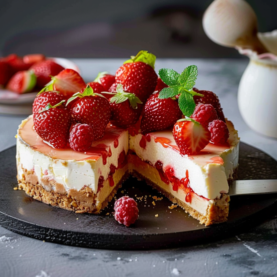 Recette Gâteau Fraises Printemps : Léger et Crémeux