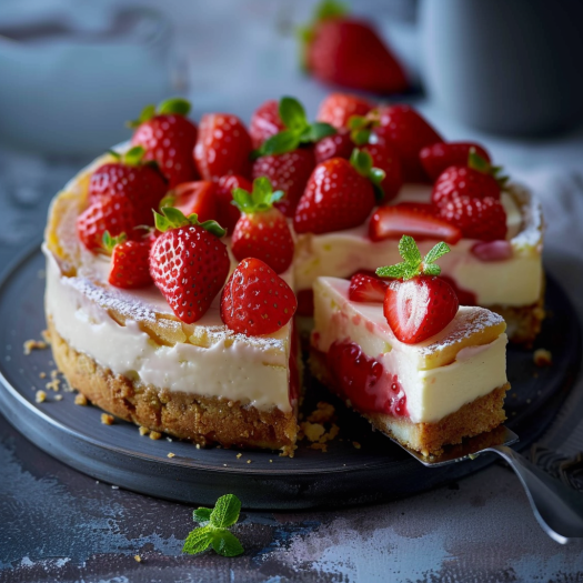 Recette Gâteau Fraises Printemps : Léger et Crémeux