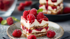 Tiramisu aux Framboises : Douceur Fruitée et Crémeuse