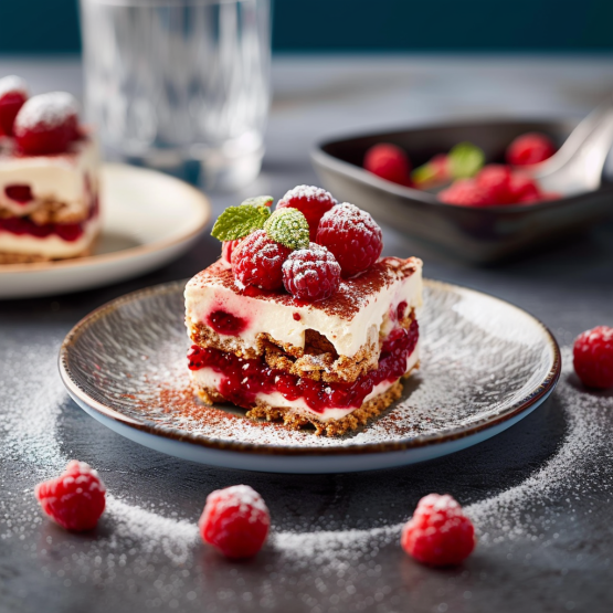 Tiramisu aux Framboises : Douceur Fruitée et Crémeuse