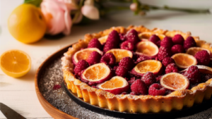 Tarte aux Pêches et Framboises : Recette Estivale Délicieuse