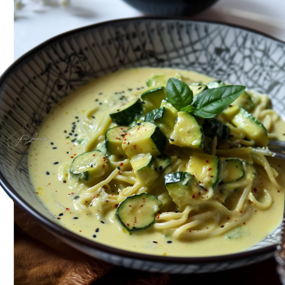 Courgettes au Lait de Coco et Curry : Recette Végétarienne Épicée