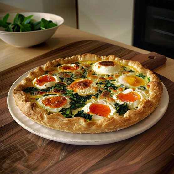 Délicieuse Tarte Chèvre-Épinards