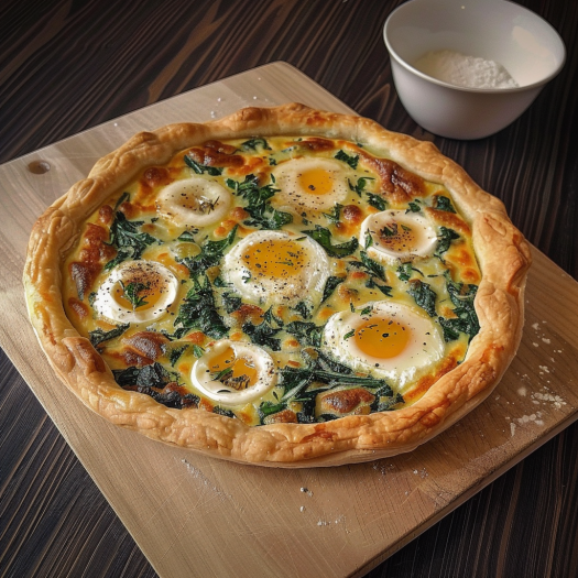 Délicieuse Tarte Chèvre-Épinards