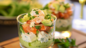 Verrines Avocats Crevettes Frais : Recette Rafraîchissante