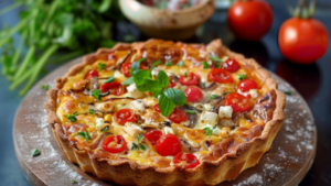 Quiche Poivrons Feta: Recette Savoureuse et Facile